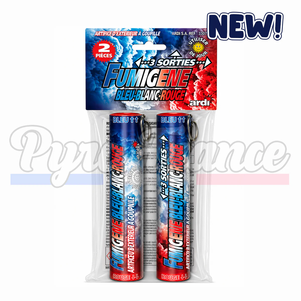 Fumigène Bleu Blanc Rouge - Image 3